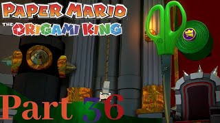 Paper Mario The Origami King- Part 36- Scissors Boss Fight