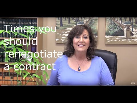 Video: How To Renegotiate A Contract