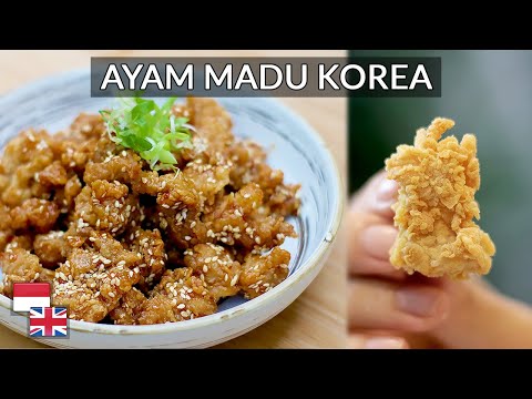Resep Bunda Krispi, Manis, Gurih! Resep Ayam Goreng Madu Korea [Bahan Lokal, Kualitas Restoran] Yang Enak Rasanya
