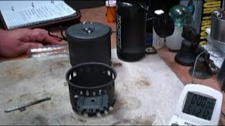Esbit Solid Fuel Stove Set - Boil Test 5 - Trying the canteen cup stove idea - Reloaded