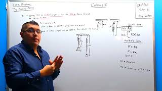 Athlete Statistics Work Problems: Spring Force word problem ASL explained