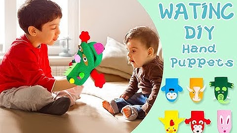 6Pcs Hand Puppet Making Kit for Kids Art Craft Felt Sock Puppet Creative DIY Make Your Own Puppets👇👇