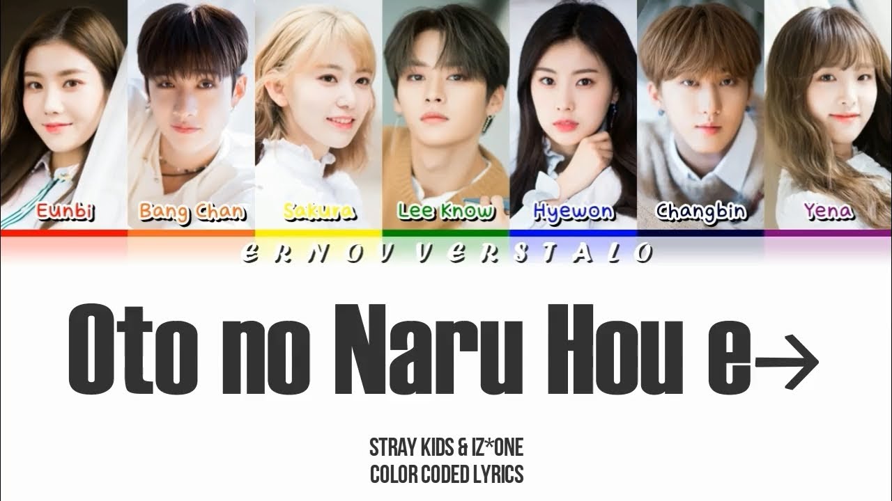 How would Stray Kids & IZONE sing Oto no Naru Hou e→ (TV Version) by
