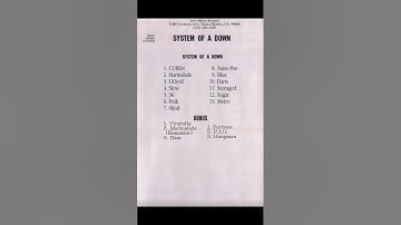 System of a Down Demo Tape 4 (AND BONUS)