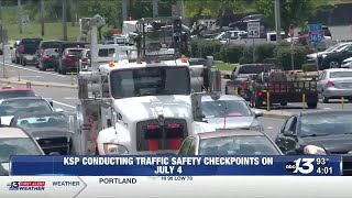 KSP to conduct traffic safety checkpoints during July 4 holiday