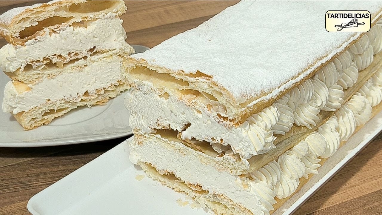 🍋 El POSTRE de LIMÓN Más Refrescante del Verano MILHOJAS de LIMÓN 🍋 Muy FÁCIL y BARATA ❗