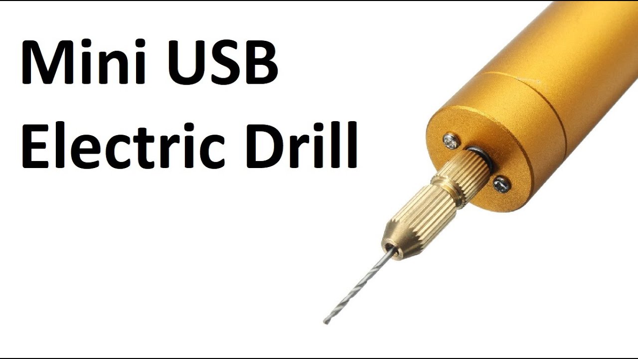 Mini Micro Electric Hand Drill Portable Electric Drill Handheld Drill with USB Cable 