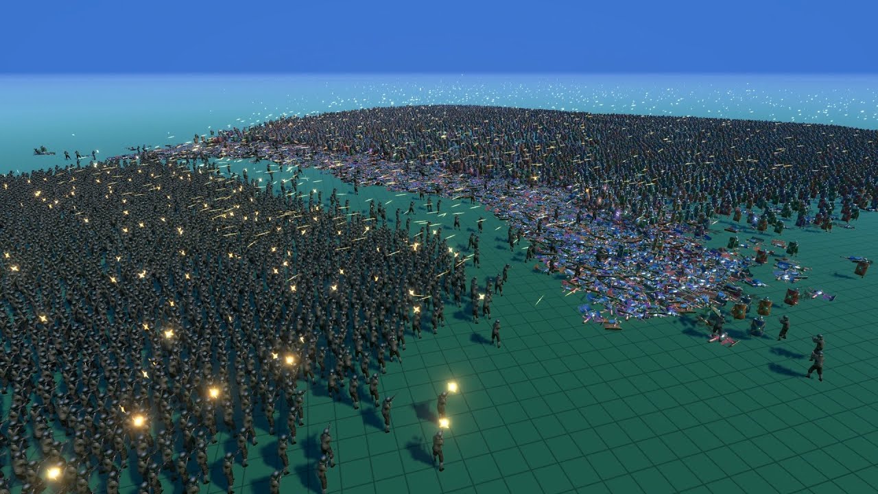 3.000 WW2 U.S. SOLDIERS vs 20.000 ROMANS - Ultimate Epic Battle Simulator