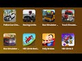 Обзор Игр про машинки Полицейская машина, Симулятор Автобуса, Гонки, Hill Climb Racing, Без Тормозов