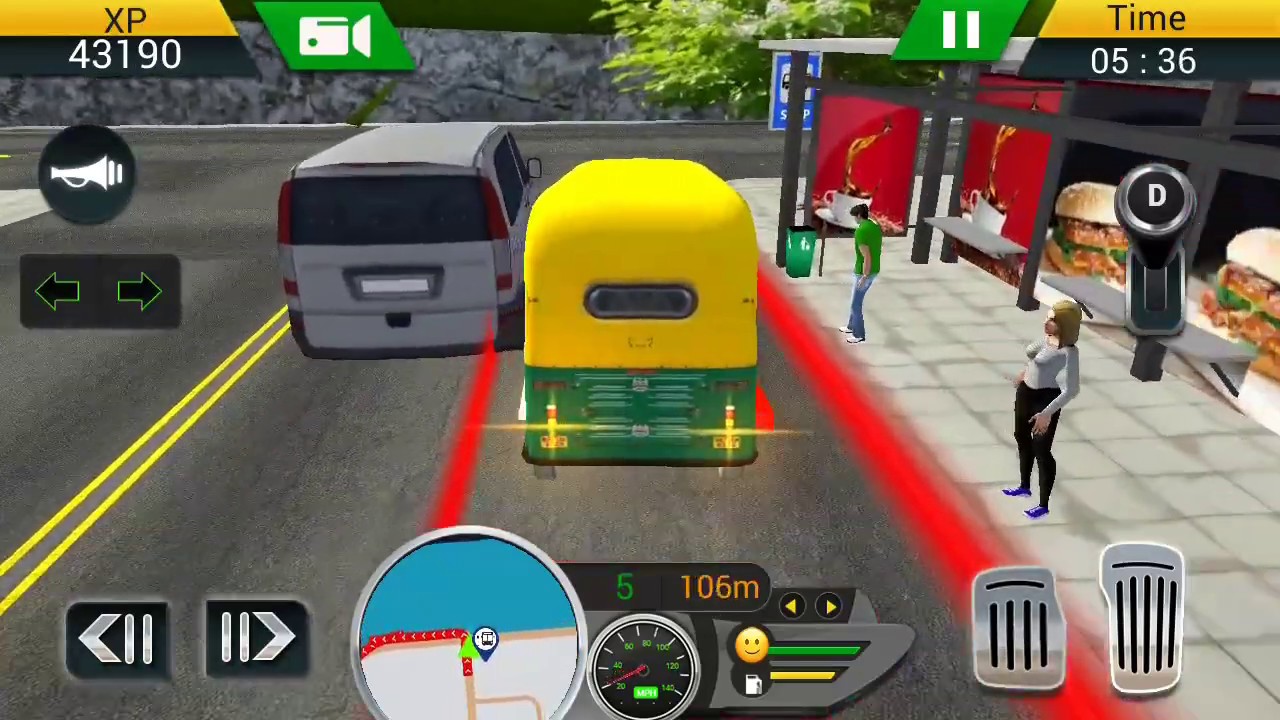 Modern Auto Rickshaw Taxi Driver Simulator Game || Tuk Tuk Auto Rickshaw Game - 