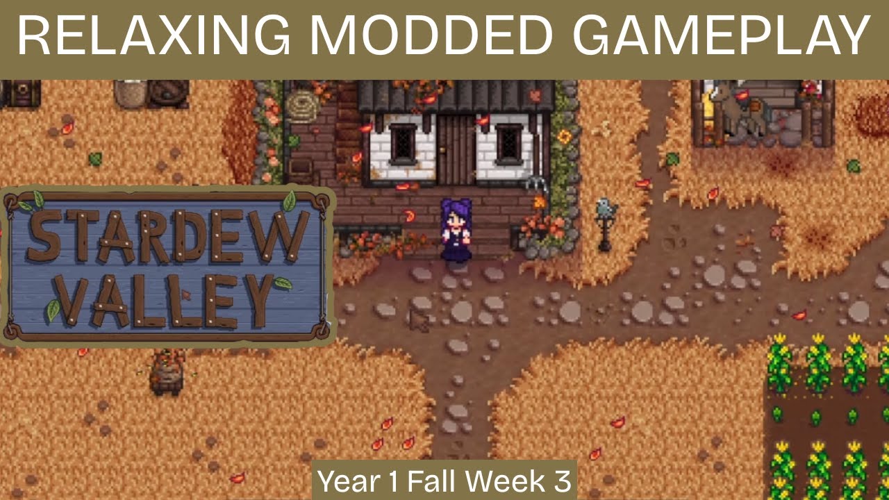 Stardew Valley modded playthrough | no commentary | cozy gameplay for studying or sleeping