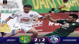 Final ! Persebaya (2) vs Arema (2)  Highlight Leg 1 Piala presiden 2019
