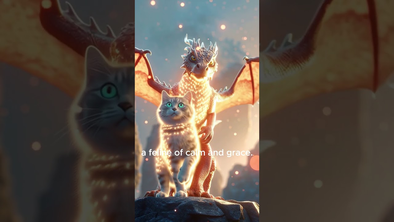 Cat + Dragon – AI Hybrid Creature | Ultra-Realistic Shorts 