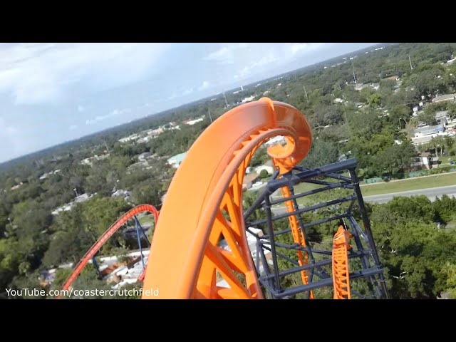 Tigris POV On Ride - Busch Gardens Tampa - Front & Backwards 