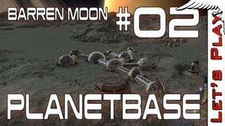 Planetbase #02 Barren Moon [Hard] - Let's Play