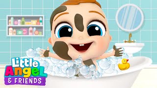 Let's Get Clean! | Bath Time Song | Little Angel And Friends Kid Songs