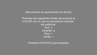 PsychoPy Stroop Tutorial