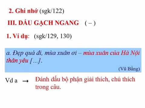 Tiếng Việt lớp 7: Chủ Đề DẤU CÂU (DẤU CHẤM LỬNG, DẤU CHẤM PHẨY, DẤU GẠCH NGANG) - youtube
