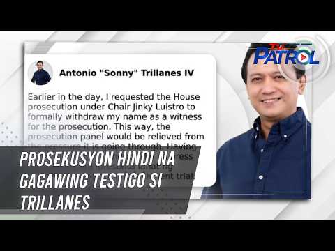 Prosekusyon hindi na gagawing testigo si Trillanes | TV Patrol