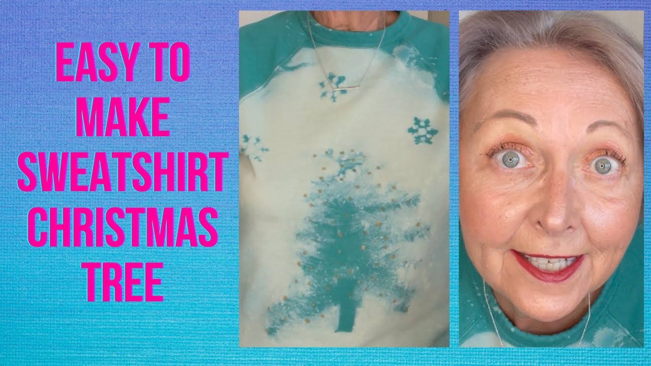 Easy to make Sweatshirt Christmas Tree using household bleach/ The Shabby Tree YouTube