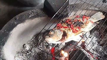 cá rô phi nướng muối ớt cho buổi trưa của gia đình mình