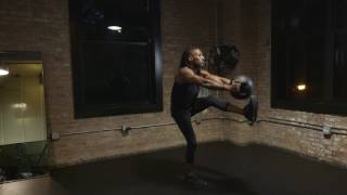 Nomad Health and Fitness Standing Med Ball Toe Touch