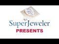 Superjeweler  5 carat pear shape lab grown diamond square halo engagement ring in 14k yellow gold