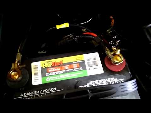 Positive battery cable replacement 1995 Nissan D21