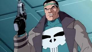 The Punisher saves women (Spiderman: The Animated Series)