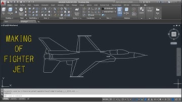 SKETCHING JET WITH AUTOCAD