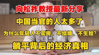 向松祚教授最新分享：中国当官的人太多了！为什么年轻人不买房、不结婚、不生娃？躺平背后的经济真相