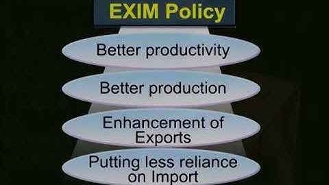 Export Import Policy Part 1