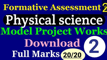TS/AP🔥10th class Physical science Model project|| FA-1, FA-2, FA-3,FA-4||How get full Marks