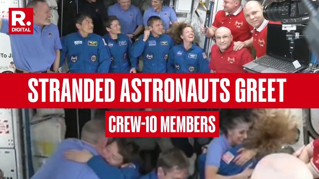 Sunita Williams First Reaction On Seeing Crew 10 Member Entering ISS