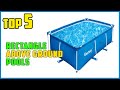 TOP 5 Best Rectangle Above Ground Pools 2025 | This Pool Setup is PERFECT for Small Yards!