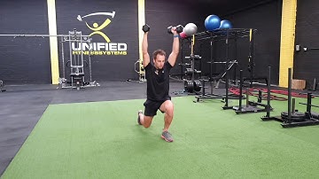 DB Reverse Lunge to Overhead Press