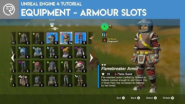 Unreal Engine 4 Tutorial - Equipment - Part 3 Armour Slots