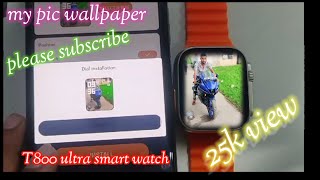 T800 ultra smart watch wallpaper | How to set custom watch faces in t800 ultra smartwatch | #t800