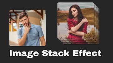 Creative image stack effect using html and css | image hover effect in Hindi