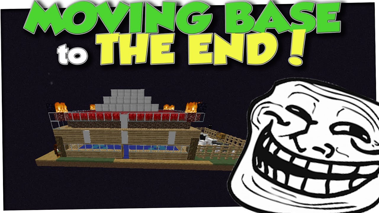 MOVING HOUSE TO THE END! (Minecraft Trolling Ep 103) - YouTube