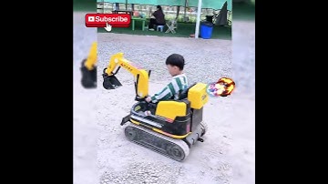 Xe máy múc đồ chơi cứng cáp đi chắc chắn #mayxuc #excavator #xcavator