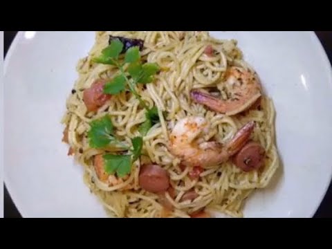 Resepi Spaghetti Aglio Olio - YouTube