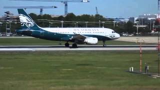 US Airways A319 Takeoff from CLT