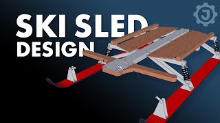 Designing the Best Snow Sled (1/4) I design my epic, extreme snow sled with suspension for winter sledding fun. The goal is to create the world