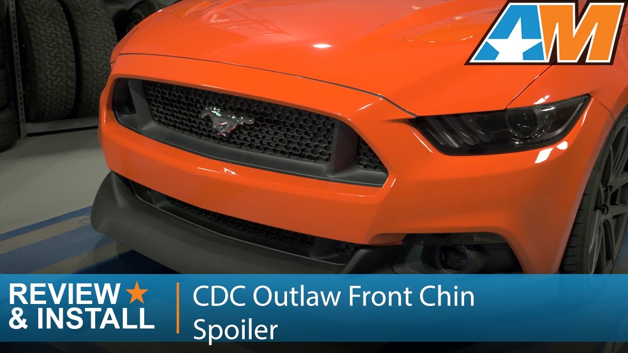 2015-2017 Mustang (GT, EcoBoost, V6) CDC Outlaw Chin Spoiler Review & Install