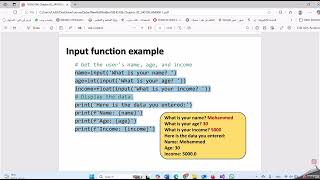 READING INPUT FROM THE KEYBOARD