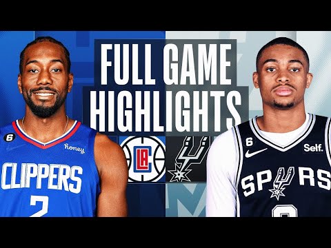 Los Angeles Clippers vs San Antonio Spurs Full Game Highlights | Jan 20 | 2022-2023 NBA Season