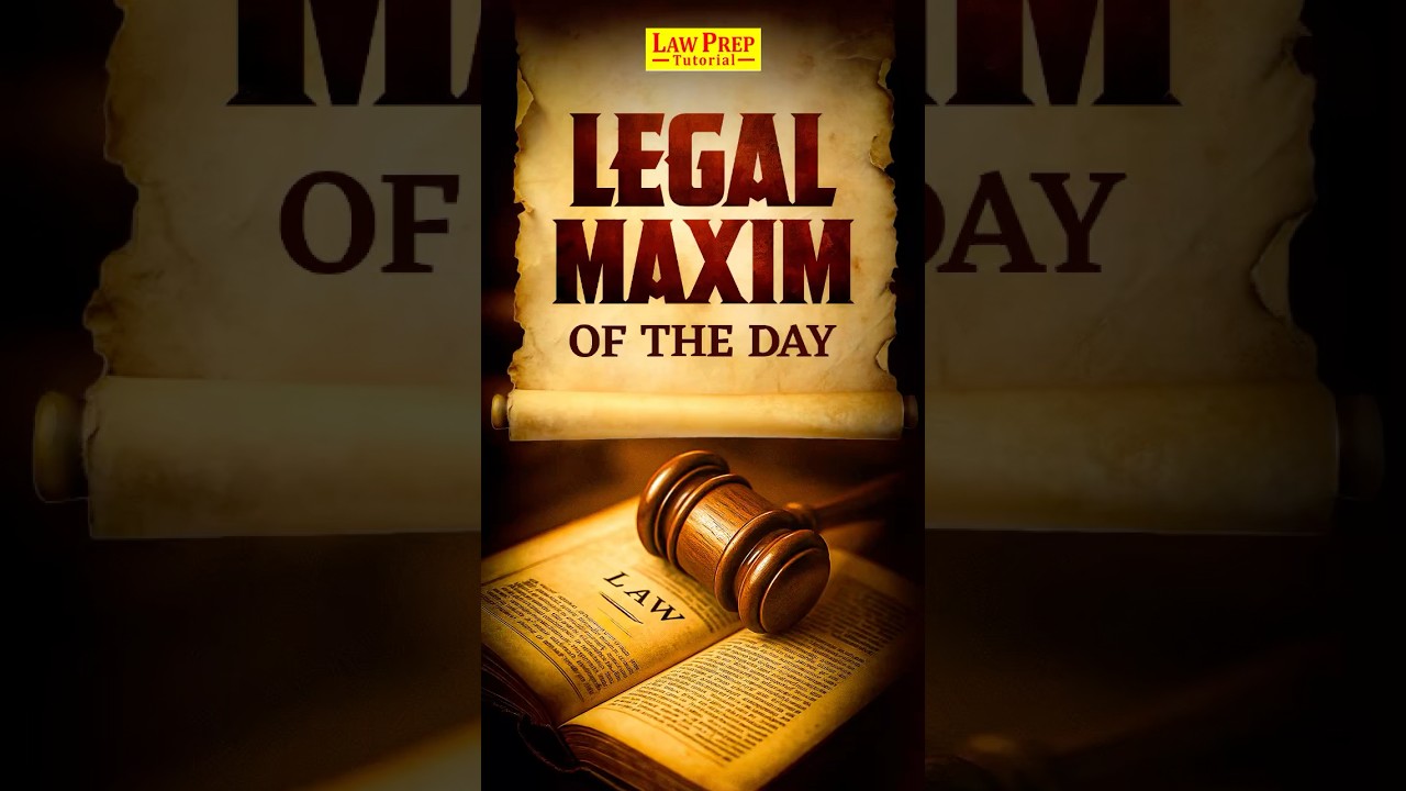 Can you guess this legal maxim? 