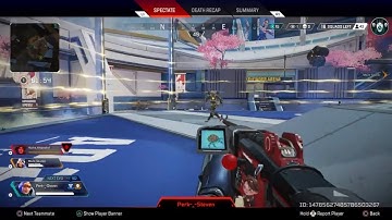 Player Uses Weapon in Pathfinder Boxing Ring (Apex Legends)