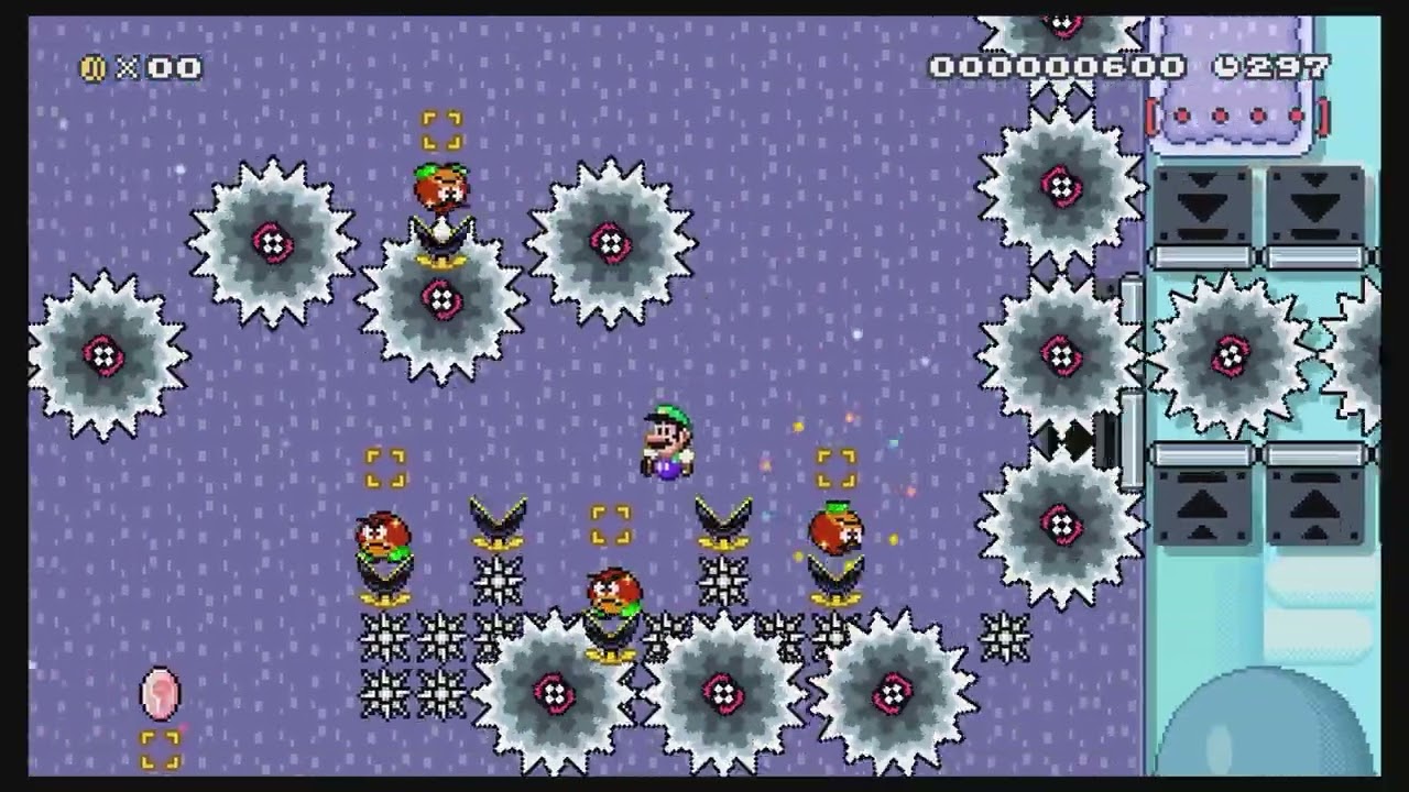 SMM2 First Clear on 1000 Cape Levels Part 2 Highlights (200/1000) Team 0%